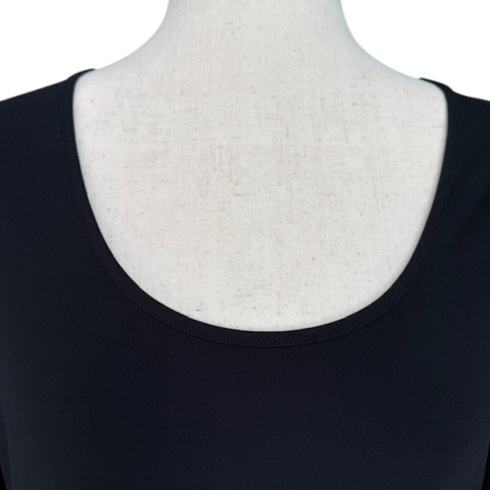 Ulla Popken Women's Black Swing Round Neck Knit A-line Tunic Top Plus 28/30 NWT - Picture 3 of 16